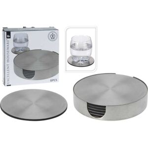 SET SUPORT DE PAHARE,6 PIESE,OTEL