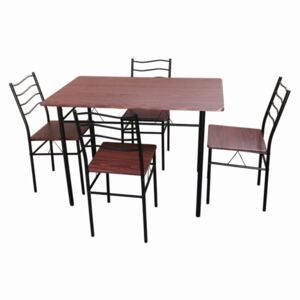 Set dining/bucatarie Bedora Mang, masa cu 4 scaune, 110x70x75 cm