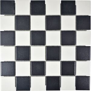 Mozaic ceramic SAT 348 mix alb-negru 30x30 cm