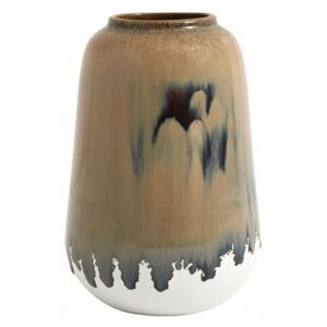 Vaza maro/alba din ceramica 18 cm Lynch Nordal