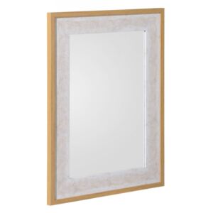 Oglinda dreptunghiulara alb/gri din MDF 58x68 cm Jemini Ixia