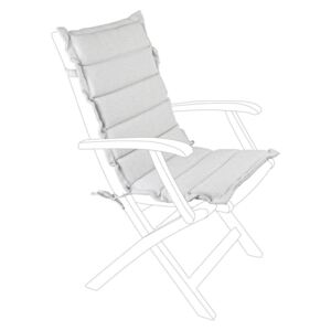 Perna scaun gradina din textil gri Paddet 45 cm x 95 cm x 4 h