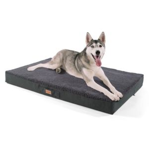 Brunolie Balu, pat pentru câine, pernă pentru câine, lavabil, ortopedic, antiderapant, spumă cu memorie, dimensiunea XL (120 × 10 × 72 cm)