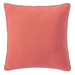 Perna decorativa patrata rosu corai din poliester si bumbac 45x45 cm Loving Colours Unimasa