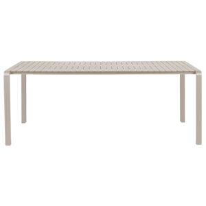 Masa crem din aluminiu pentru exterior 97x214 cm Vondel Zuiver
