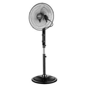 Ventilator cu picior, 80 W, telecomanda, 3 viteze, 45 cm, NEO