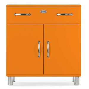Comoda Malibu, MDF, portocaliu, 92 x 86 x 41 cm