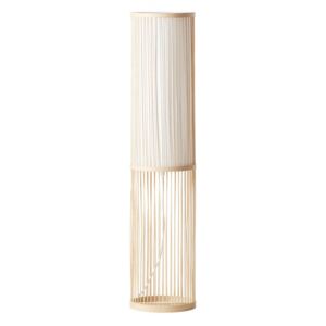 Lampadar maro/alb din bambus si textil 90,5 cm Nori Brilliant