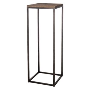 Piedestal din metal si lemn 90 cm Madrid Lifestyle Home Collection