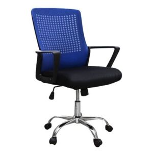Scaun de birou ergonomic HEXI, mesh, negru albastru