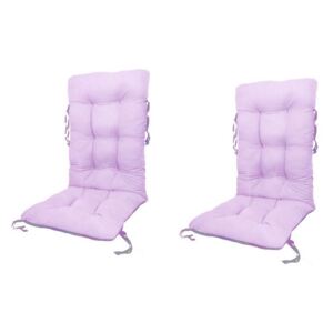 Set Perne pentru scaun de gradina sau sezlong, 48x48x75cm, culoare lila, 2 buc/set
