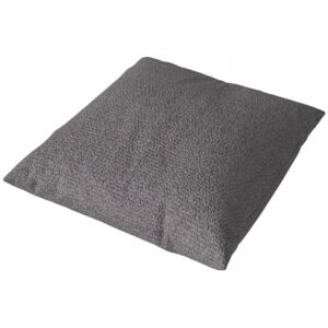 Perna decorativa patrata gri inchis din textil 40x40 cm Classic Cushion Bolia