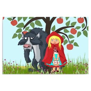 CARO Tablou pe pânză - Little Red Riding Hood 40x30 cm