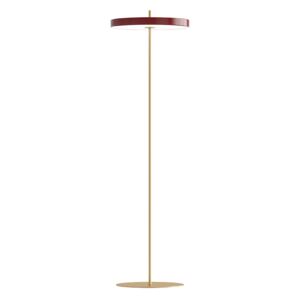 Lampadar rosu rubin/auriu din otel si aluminiu 150 cm Asteria Umage