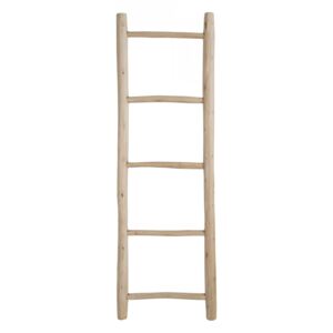 Scara decorativa maro din lemn de tec 150 cm Ladder House Nordic