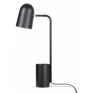 Lampa birou negru cu suport pixuri 44 cm Pot Opjet Paris