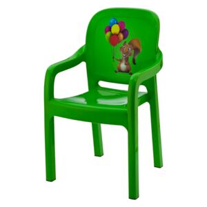Scaun pentru copii, Happy Kids, culoare verde