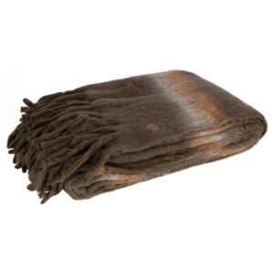 Pled maro din lana si fibre acrilice 130x170 cm Wrap Be Pure Home