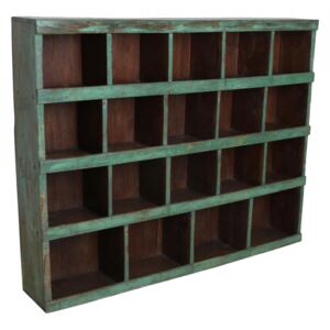 Biblioteca verde din lemn 130 cm Doma Raw Materials
