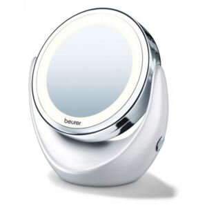 Oglinda cosmetica cu iluminare - alb - Mărimea 20x21,0x 11,5