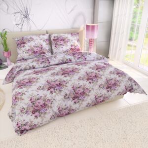 Lenjerie de pat din bumbac Provence - Ester - roz/alb - Mărimea 40x40cm