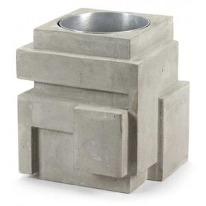Vaza gri din beton 30 cm Geometry Serax