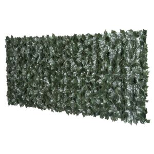 Outsunny Rulou Artificial de Gard Viu din PE Anti-UV 240x100cm Frunze Verde Inchis