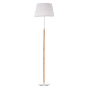 Lampadar maro/alb din lemn si metal 161 cm Howard Unimasa