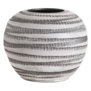Ghiveci alb/negru din ceramica 30 cm Marinas Ixia