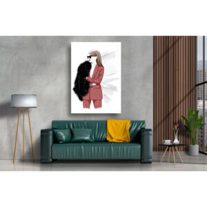 Tablou Canvas - Abstract femeie in costum