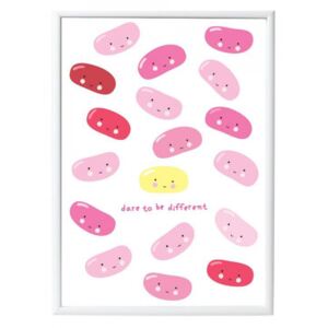 Poster multicolor din hartie 29x42 cm Jelly Beans A Little Lovely Company