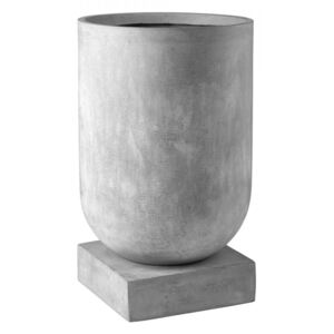 Ghiveci gri din ciment 30 cm Podium Bolia