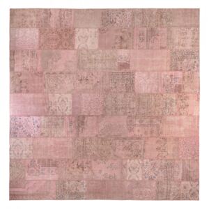 Covor roz din lana 460x460 cm Vintage Patchwork Versmissen