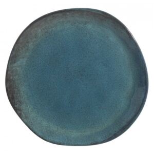 Farfurie pentru desert albastra din ceramica 20 cm Kingston Ixia