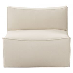 Modul canapea alb antic din bumbac si poliester 93 cm Catena Center Dry Ferm Living