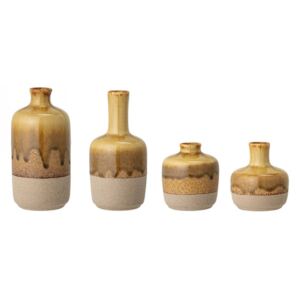 Set 4 vaze multicolore din ceramica Hosna Creative Collection