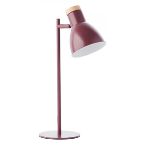 Lampa birou roz din lemn si metal 47 cm Venea Brilliant