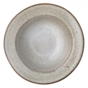 Farfurie adanca gri din ceramica 22 cm Sandrine Bloomingville