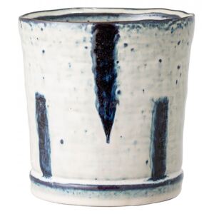 Ghiveci albastru/crem din ceramica 13 cm Olan Bloomingville