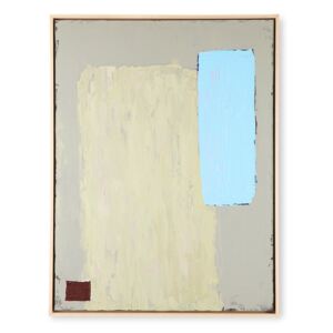 Tablou verde fistic/albastru din canvas si lemn 63x83 cm Irma HK Living