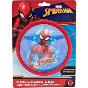 Lampa de veghe LED Spiderman Red SunCity, 14 x 14 x 5 cm