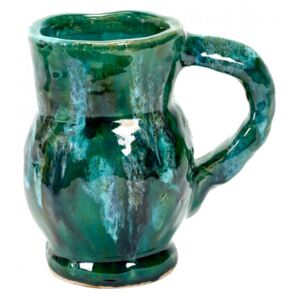 Decoratiune albastra/verde din ceramica 19 cm Voyage Serax