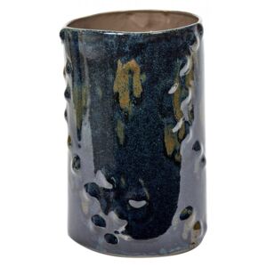 Vaza albastru inchis din ceramica 26 cm Terres de Reves Serax