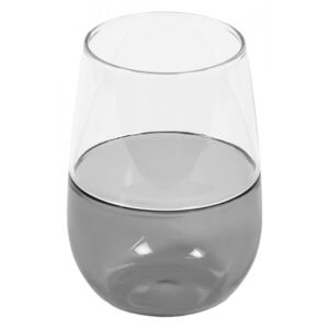 Pahar gri/transparent din sticla 400 ml Inelia Kave Home