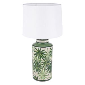 Veioza multicolora din portelan si poliester 63 cm Tropic Bizzotto