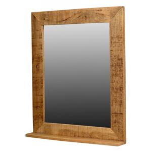 Oglinda dreptunghiulara maro din lemn de mango 67x80 cm Rustic Sit Moebel