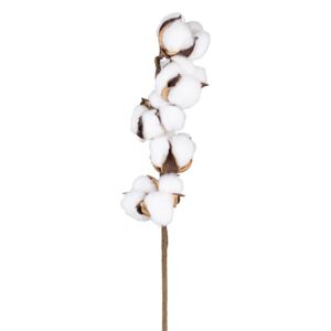 Set 24 plante artificiale albe/maro din plastic si metal 50 cm Cotton Spray Richmond Interiors