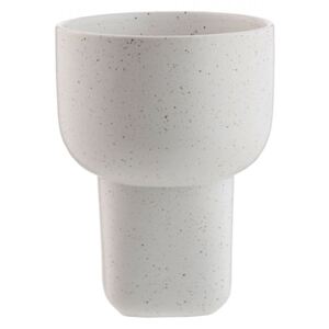 Vaza alba din ceramica 20 cm Forma Bolia