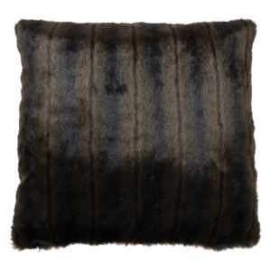 Perna decorativa patrata maro/negru din fibre acrilice si poliester 50x50 cm Panther Fur LifeStyle Home Collection
