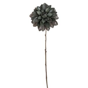 Set 12 flori artificiale grej din plastic si metal 60 cm Dahlia Richmond Interiors